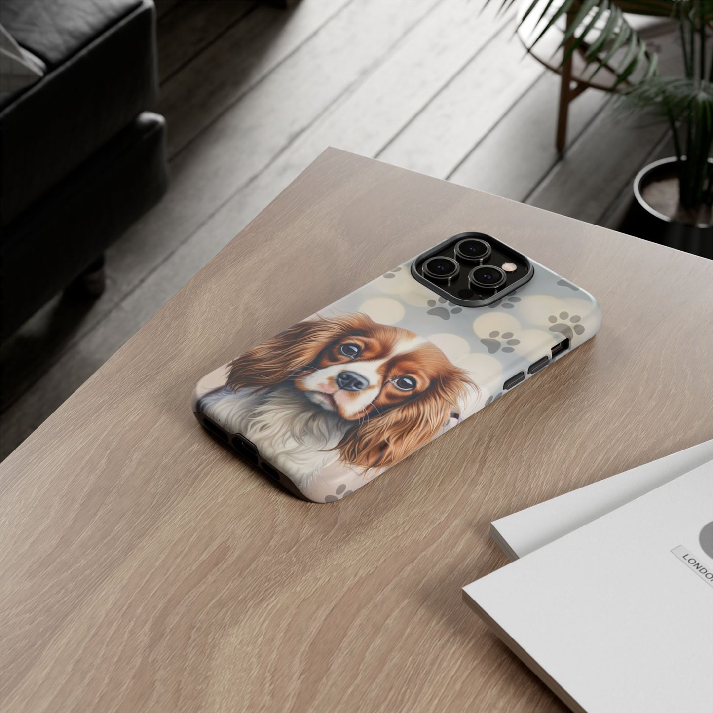 Cavalier King Charles Spaniel phone case by Tough Cases (Apple iPhone, Samsung Galaxy, and Google Pixel)