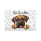 Mastiff Personalized Pet Food Mat, Custom Dog Food Mat, Dog Feeding Mat, Cute Pet Mat, Dog Lovers Gift