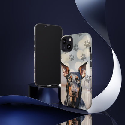 Doberman Phone Case by Tough Cases (Apple iPhone, Samsung Galaxy, and Google Pixel)
