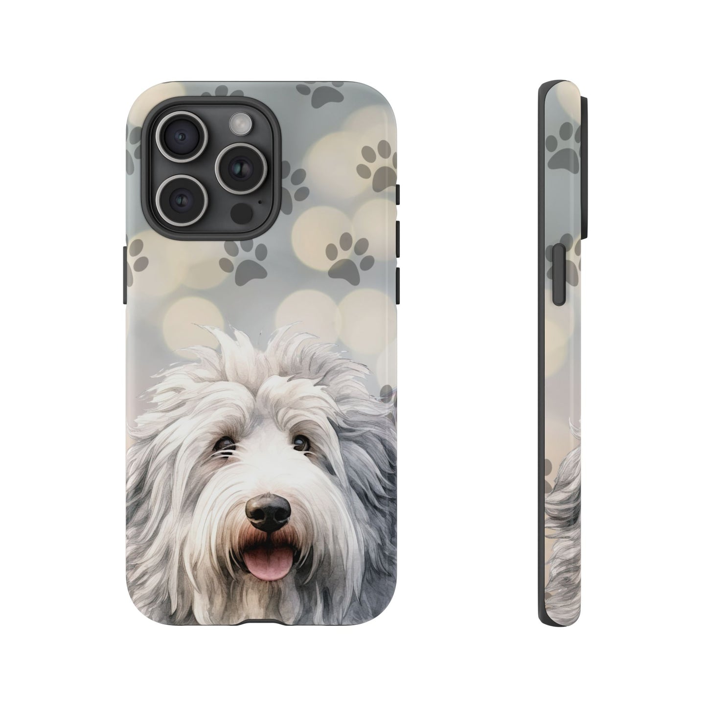 Old English Sheepdog by Tough Cases (Apple iPhone, Samsung Galaxy, and Google Pixel devices)