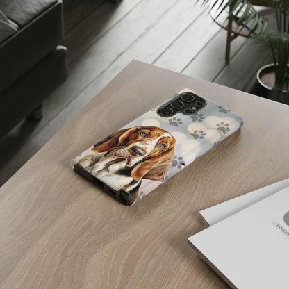 Basset Hound Phone Case by Tough Cases (Apple iPhone, Samsung Galaxy, and Google Pixel)