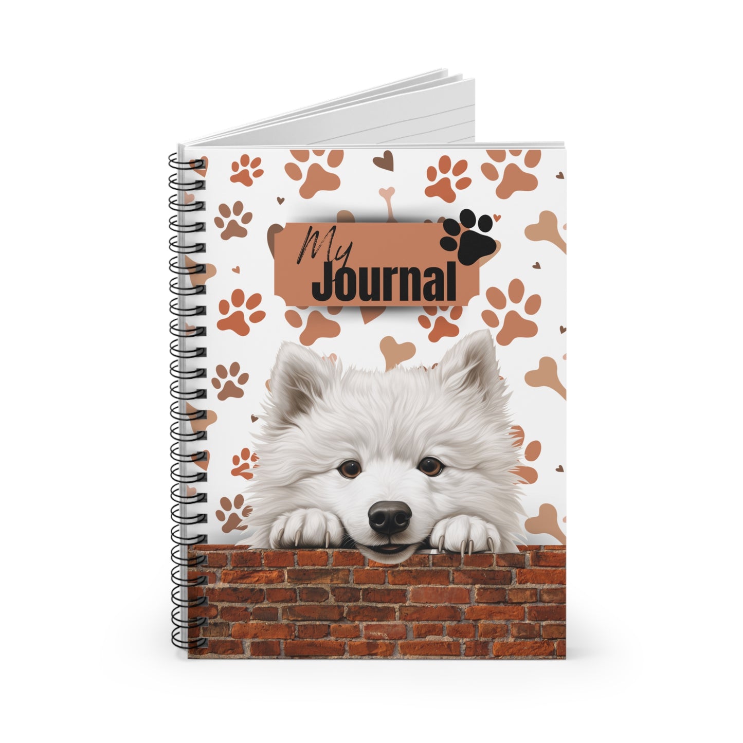 Samoyed Spiral Notebook - Ruled Line