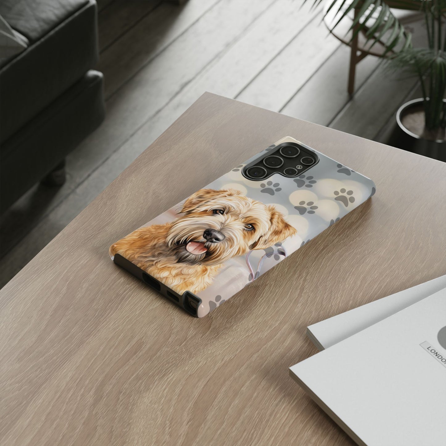 Self-Coated Wheaten Terrier by Tough Cases (Apple iPhone, Samsung Galaxy, and Google Pixel)