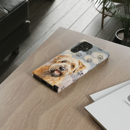 Self-Coated Wheaten Terrier by Tough Cases (Apple iPhone, Samsung Galaxy, and Google Pixel)