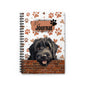 Black Russian Terrier Spiral Notebook - Ruled Line