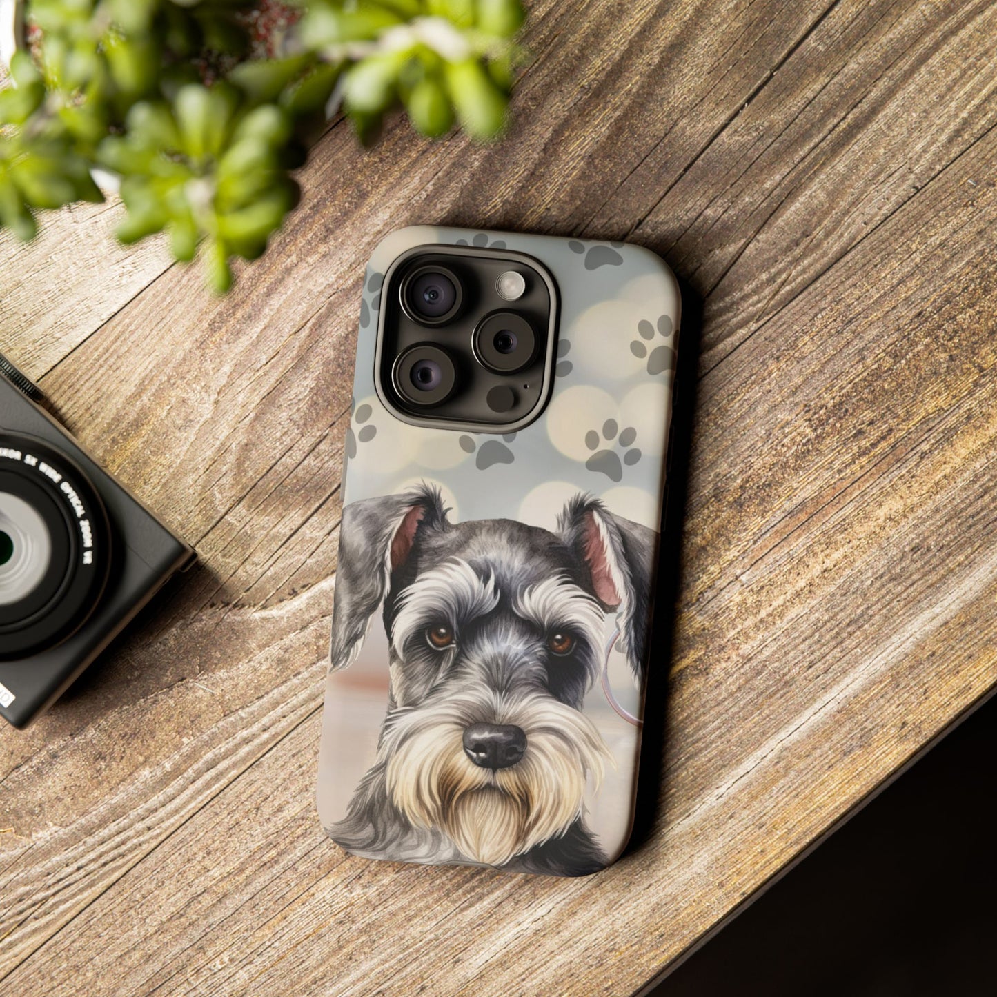 Miniature Schnauzer by Tough Cases (Apple iPhone, Samsung Galaxy, and Google Pixel)