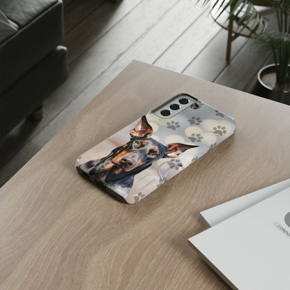 Doberman Phone Case by Tough Cases (Apple iPhone, Samsung Galaxy, and Google Pixel)