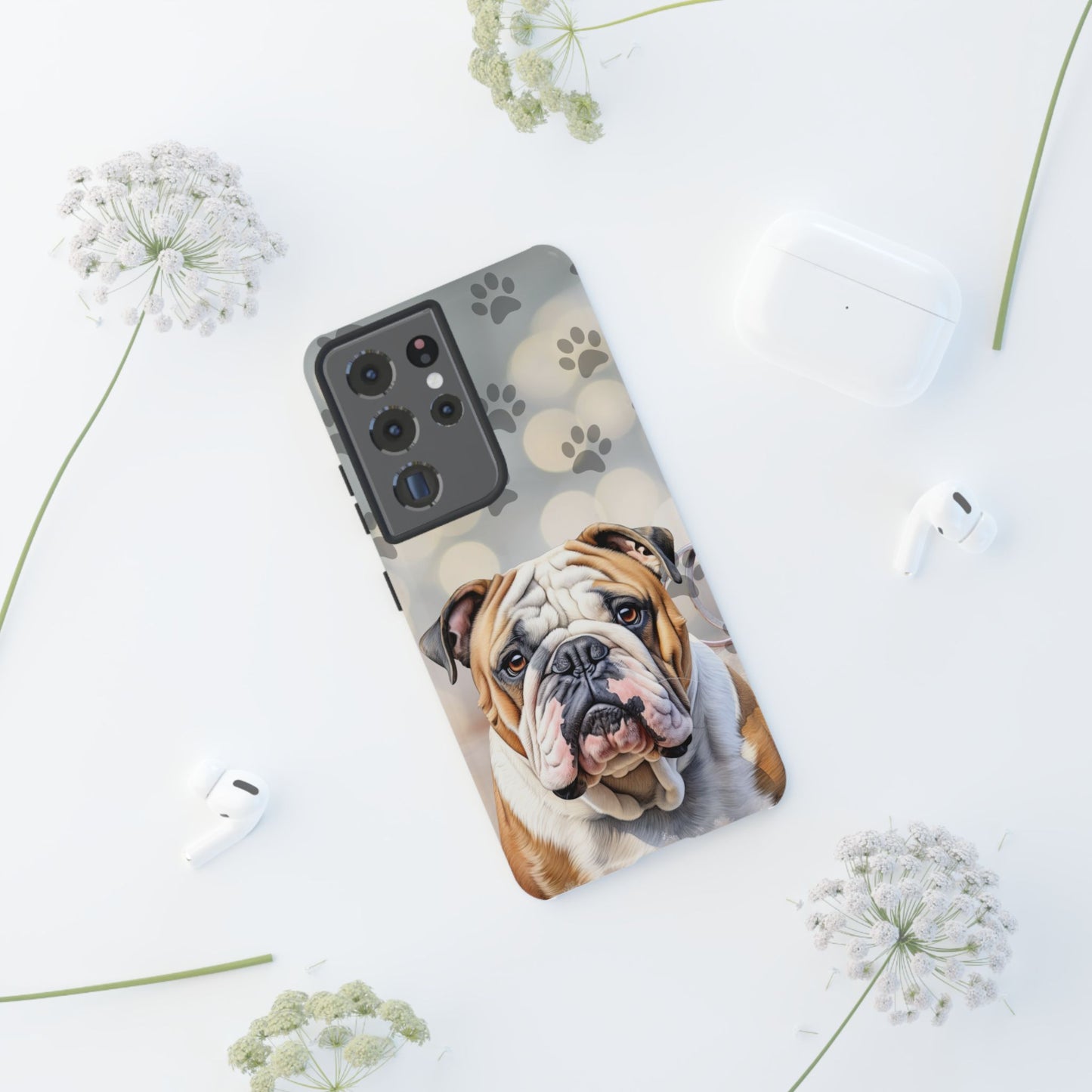 Bull Dog Phone Case by Tough Cases (Apple iPhone, Samsung Galaxy, and Google Pixel)