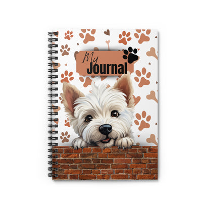 West Highland White Terrier Spiral Notebook - Ruled Line