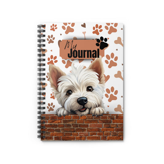 West Highland White Terrier Spiral Notebook - Ruled Line