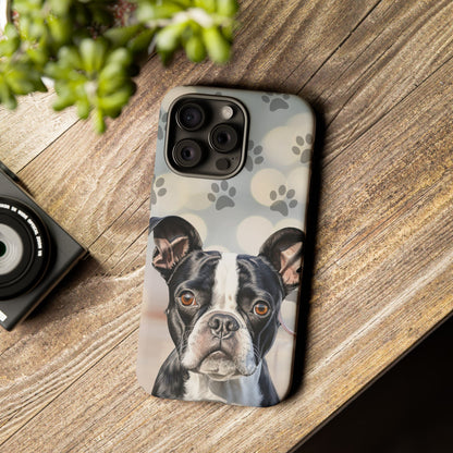 Boston Terrier Phone Case by Tough Cases (Apple iphone, Samsung galaxy, Google Pixel) Boston Terrier