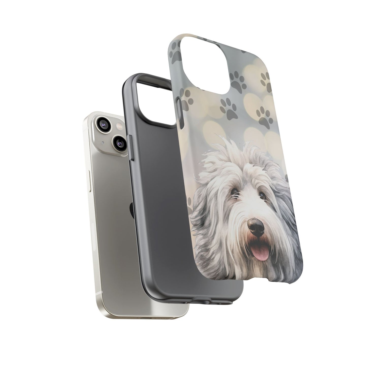 Old English Sheepdog by Tough Cases (Apple iPhone, Samsung Galaxy, and Google Pixel devices)