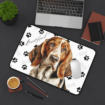 Basset Hound Desk Mat