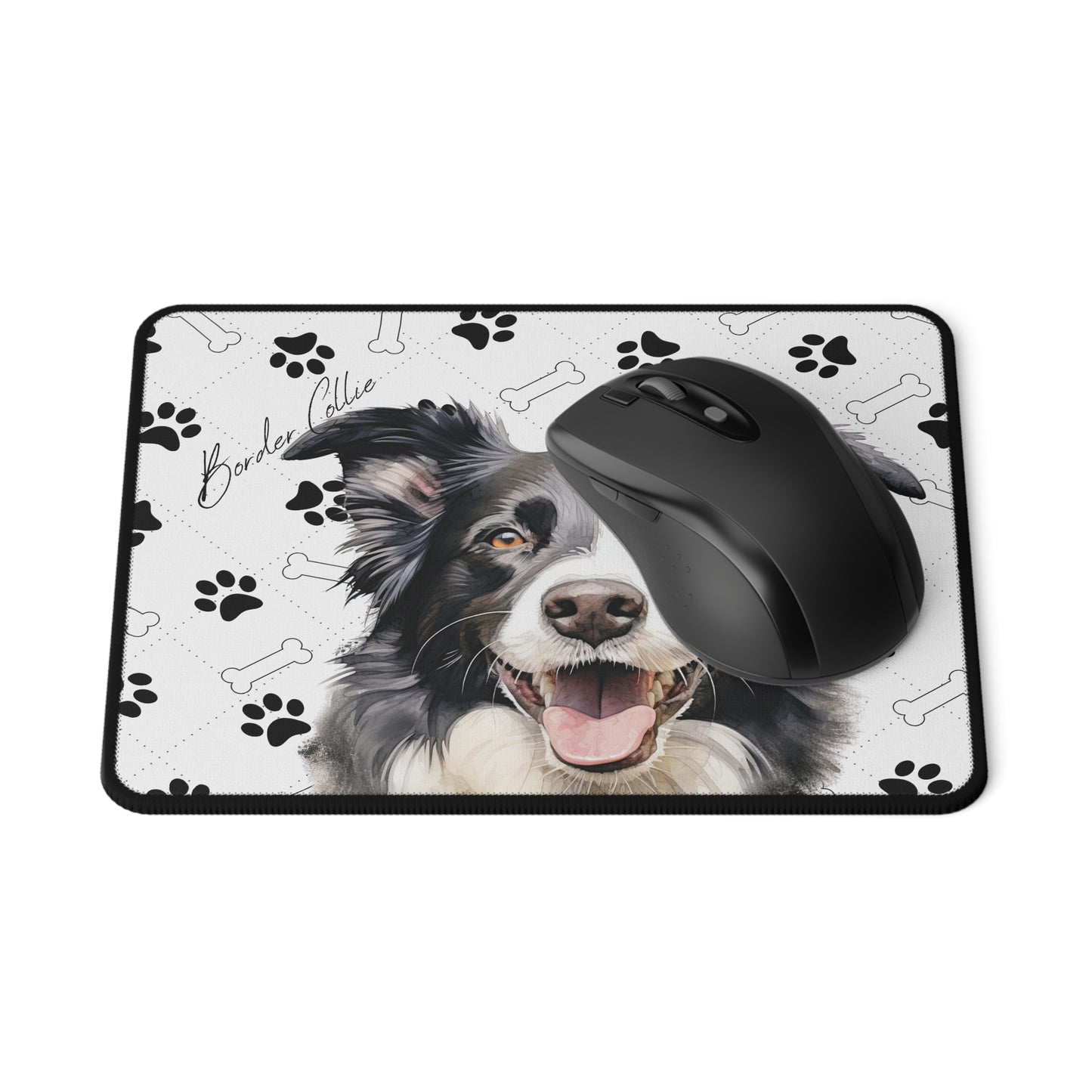 Border Collie Gaming Mouse Pad