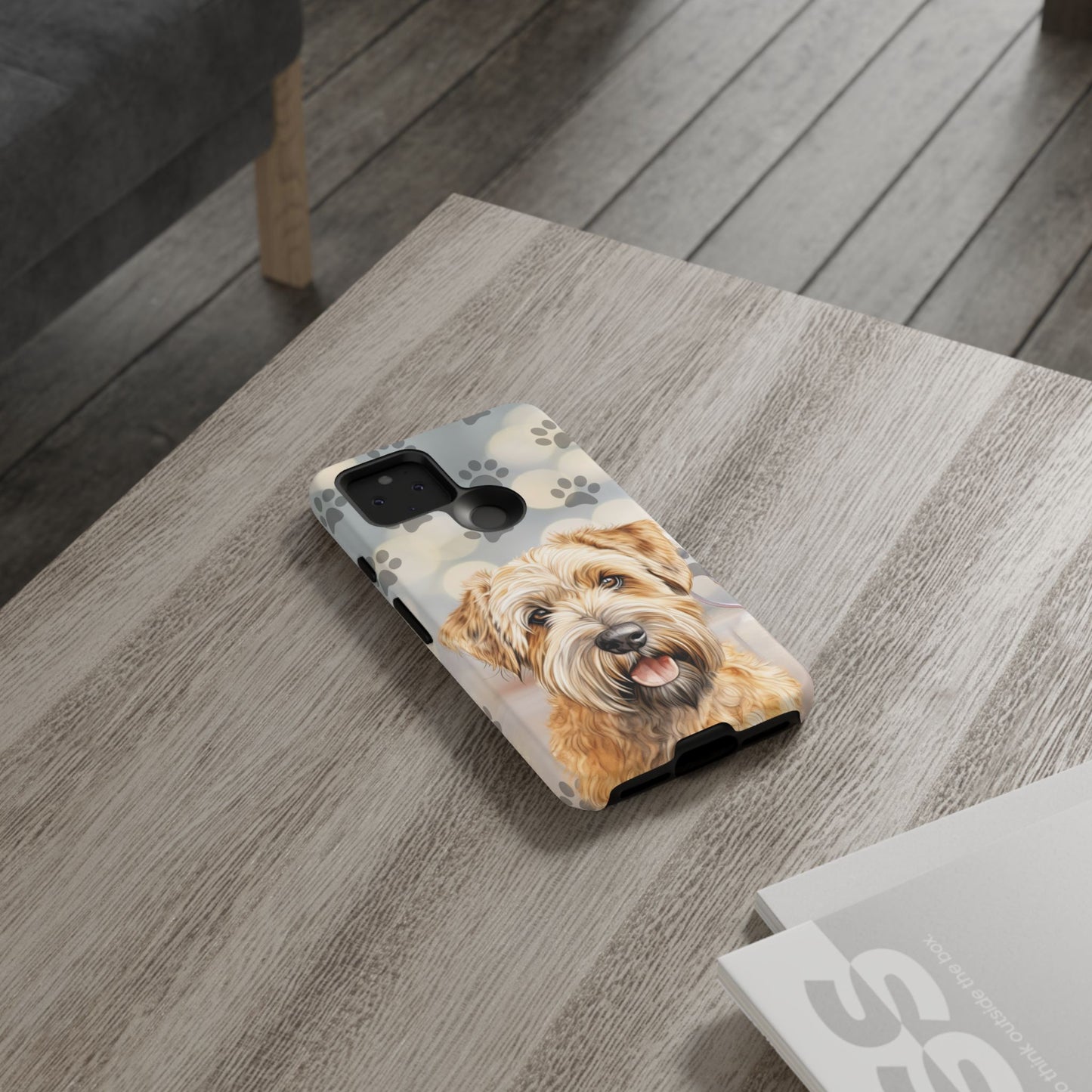 Self-Coated Wheaten Terrier by Tough Cases (Apple iPhone, Samsung Galaxy, and Google Pixel)