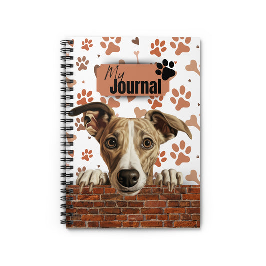 Whippet Spiral Notebook - Ruled Line