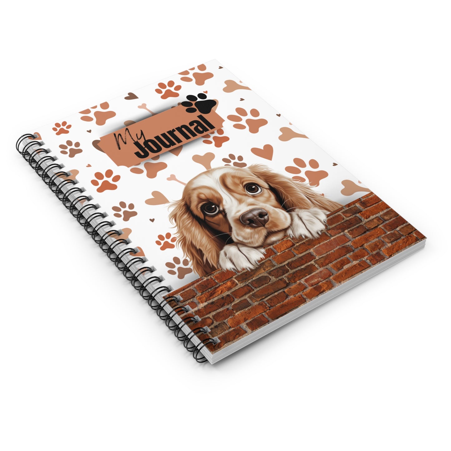Cocker Spaniel Spiral Notebook - Ruled Line