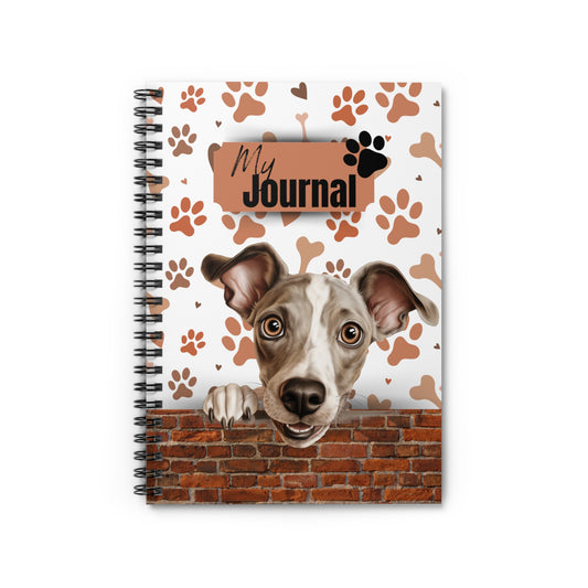 Italian Greyhound Spiral Notebook - Ruled Line