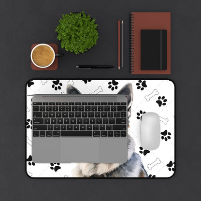 Norwegian Elkhound Desk Mat