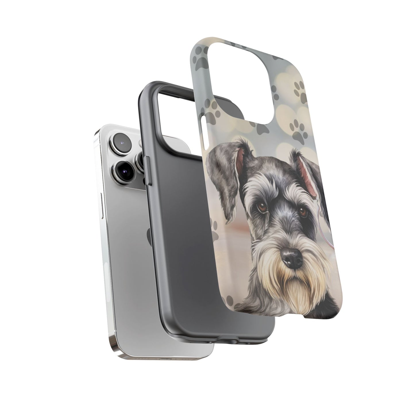 Miniature Schnauzer by Tough Cases (Apple iPhone, Samsung Galaxy, and Google Pixel)