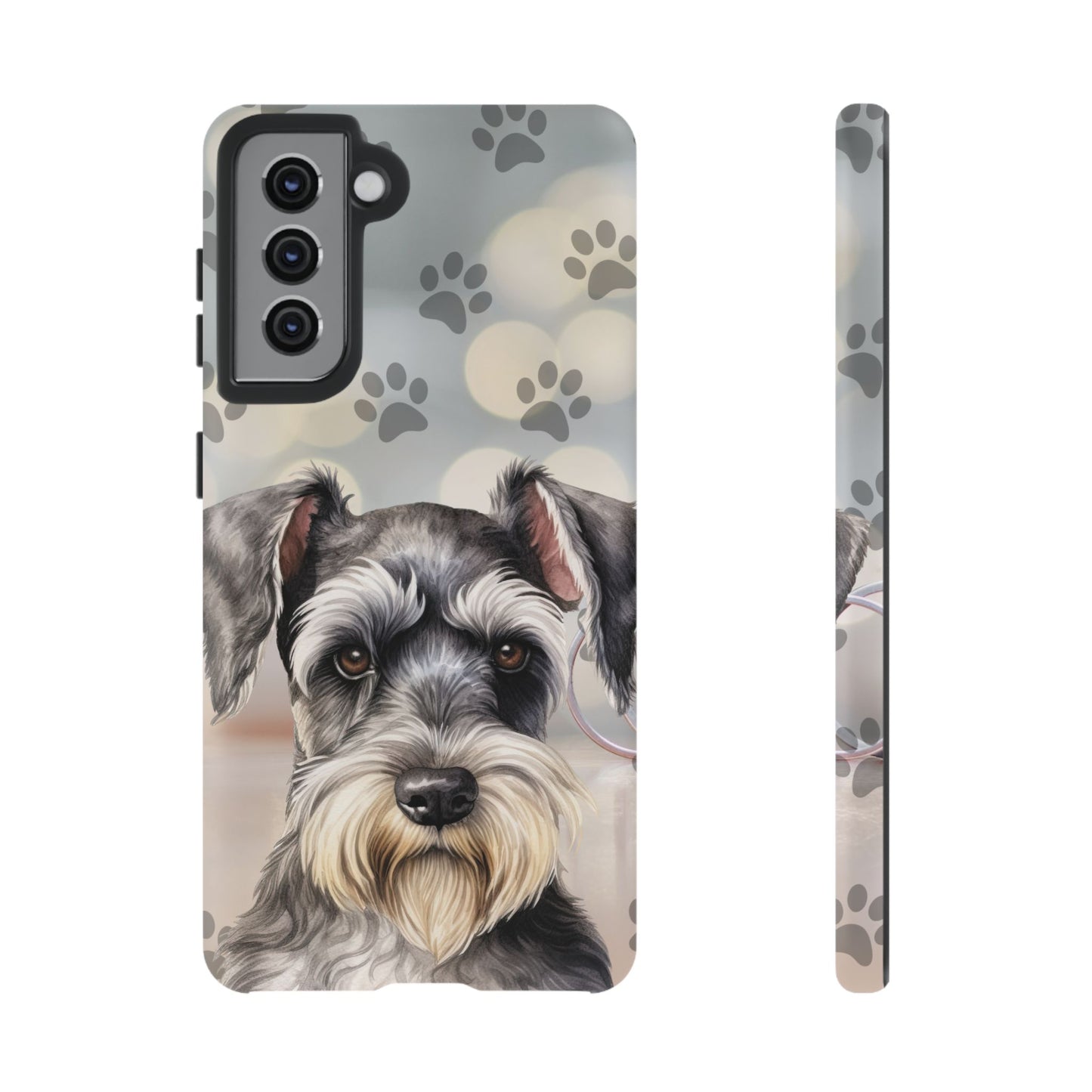 Miniature Schnauzer by Tough Cases (Apple iPhone, Samsung Galaxy, and Google Pixel)