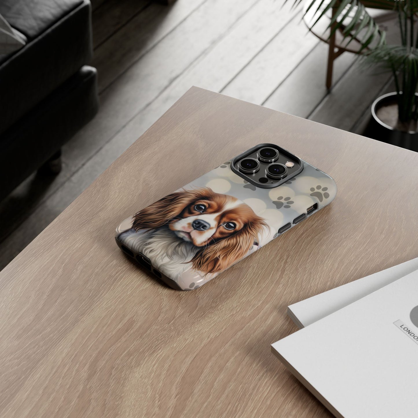 Cavalier King Charles Spaniel phone case by Tough Cases (Apple iPhone, Samsung Galaxy, and Google Pixel)