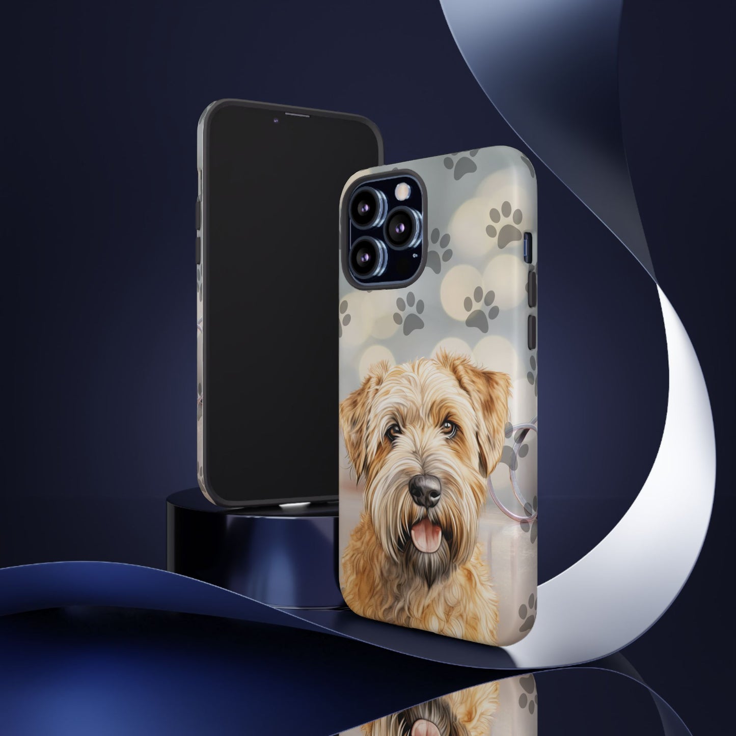 Self-Coated Wheaten Terrier by Tough Cases (Apple iPhone, Samsung Galaxy, and Google Pixel)