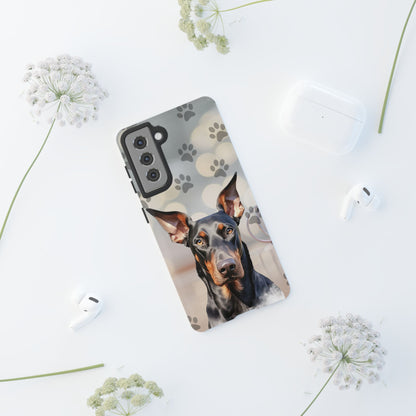 Doberman Phone Case by Tough Cases (Apple iPhone, Samsung Galaxy, and Google Pixel)