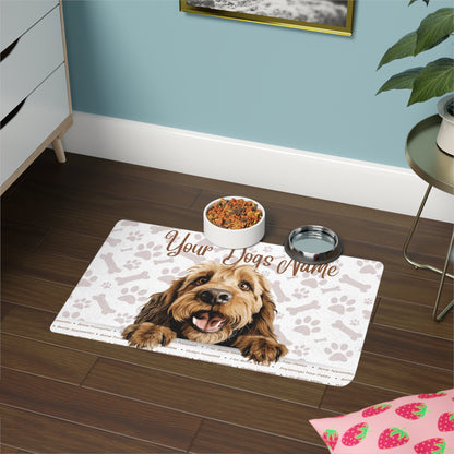 Otterhound Personalized Pet Food Mat, Custom Dog Food Mat, Dog Feeding Mat, Cute Pet Mat, Dog Lovers Gift