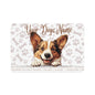 Cardigan Welsh Corgi Personalized Pet Food Mat, Custom Dog Feed Mat, Non-Slip Cat Bowl Mat, Pet Feeding Station, Animal Lover Gift