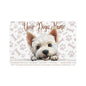 West Highland White Terrier Personalized Pet Food Mat, Custom Dog Food Mat, Dog Feeding Mat, Cute Pet Mat, Dog Lovers Gift