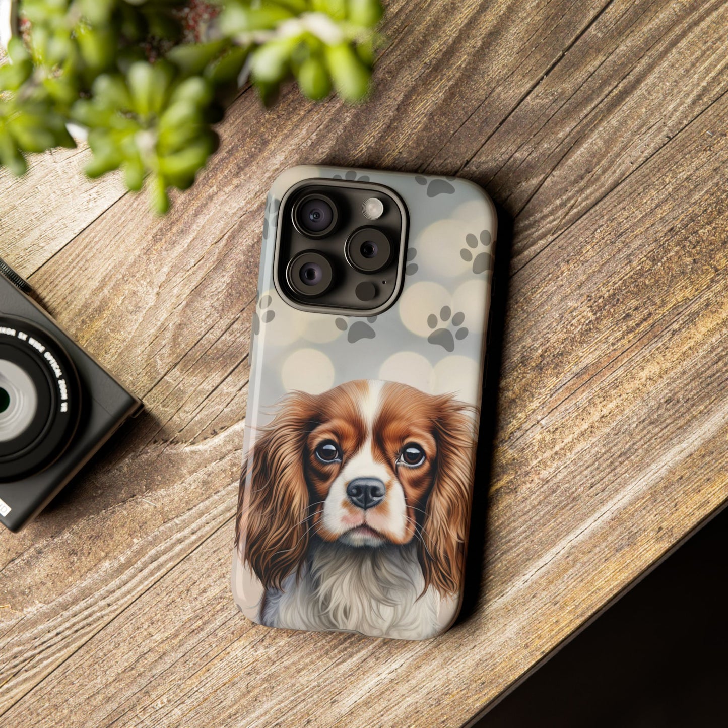 Cavalier King Charles Spaniel phone case by Tough Cases (Apple iPhone, Samsung Galaxy, and Google Pixel)