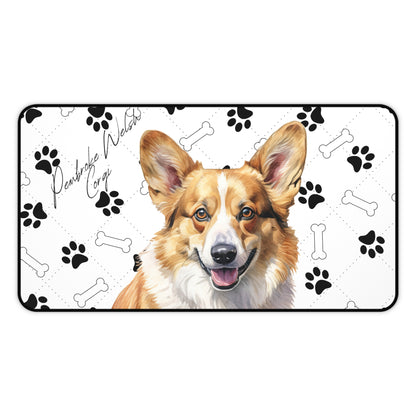Pembroke Welsh Corgi Desk Mat
