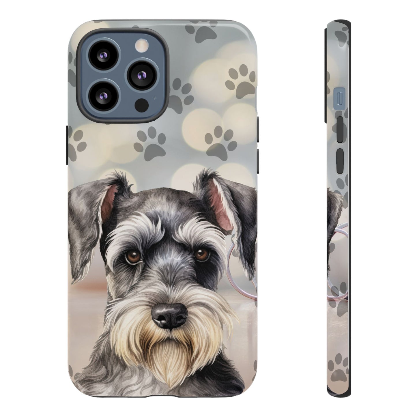 Miniature Schnauzer by Tough Cases (Apple iPhone, Samsung Galaxy, and Google Pixel)