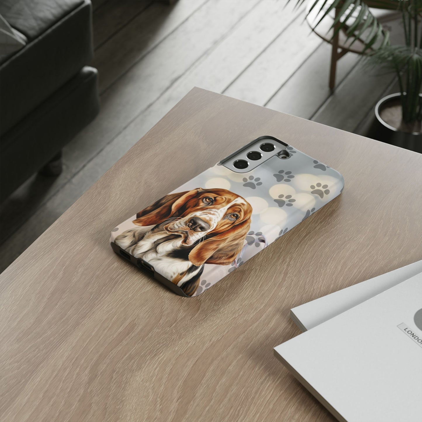 Basset Hound Phone Case by Tough Cases (Apple iPhone, Samsung Galaxy, and Google Pixel)
