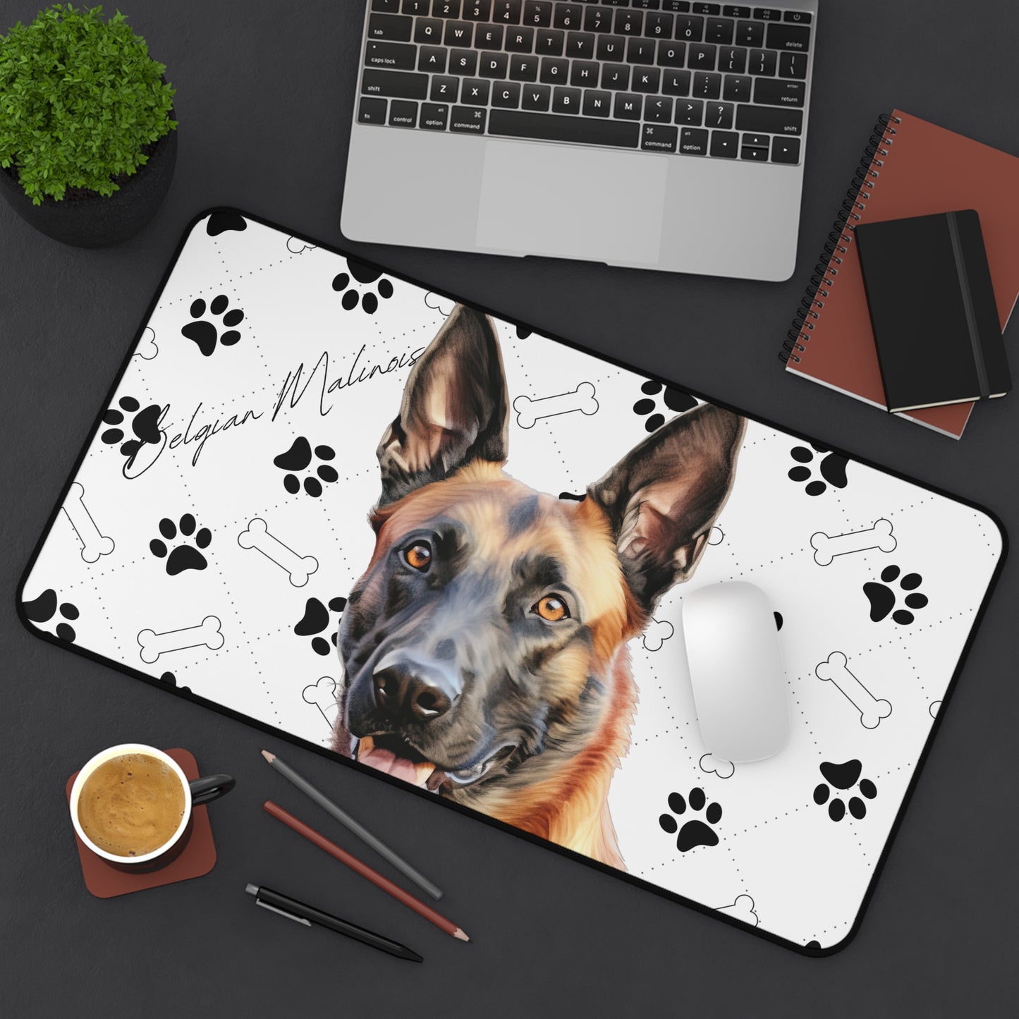 Belgian Malinois Desk Mat