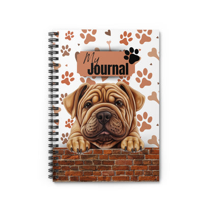 Shar-Pei Spiral Notebook - Ruled Line