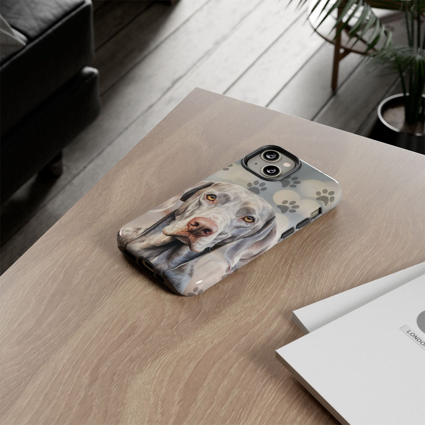 Weimaraner Phone Case by Tough Cases (Apple iPhone, Samsung Galaxy, and Google Pixel)