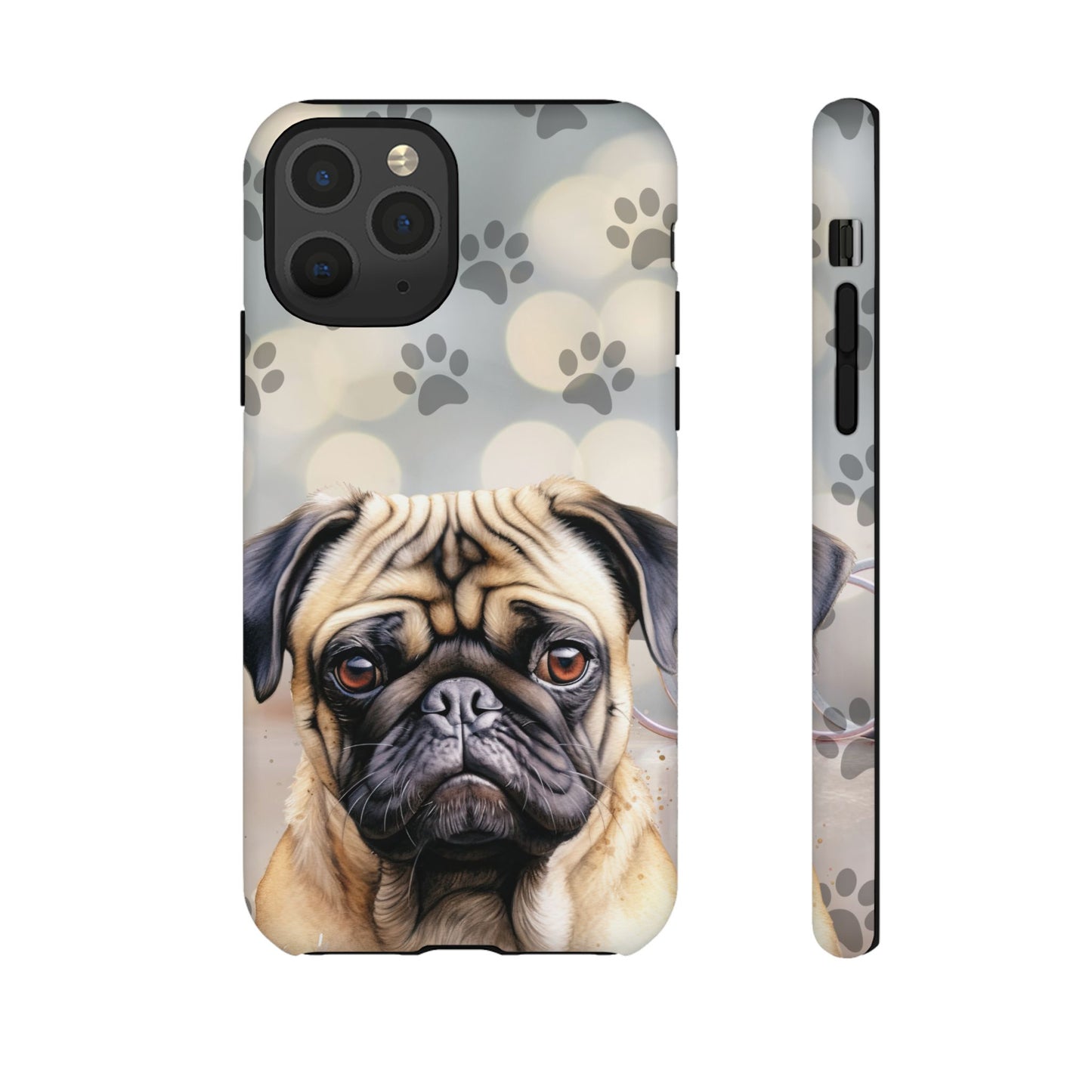 Pug Phone Case by Tough Cases (Apple iPhone, Samsung Galaxy, and Google Pixel)