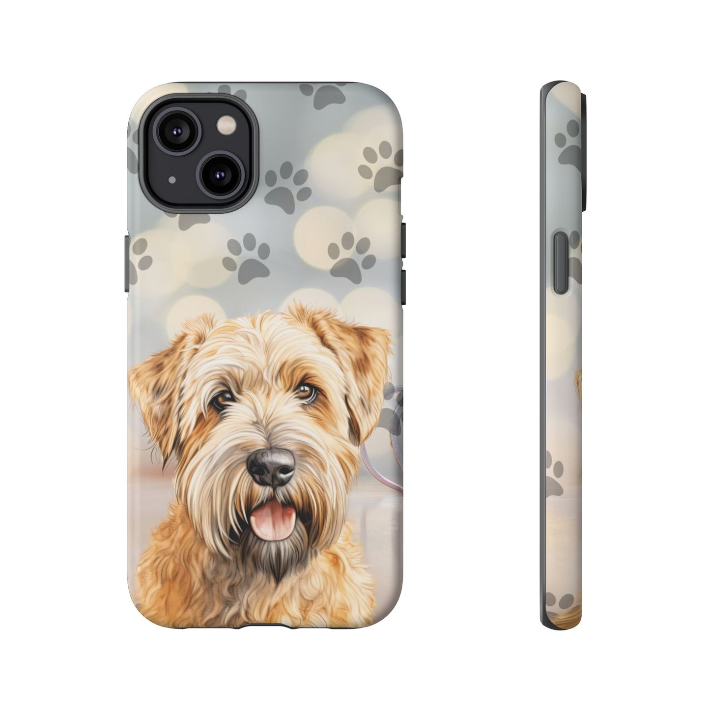 Self-Coated Wheaten Terrier by Tough Cases (Apple iPhone, Samsung Galaxy, and Google Pixel)