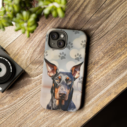 Doberman Phone Case by Tough Cases (Apple iPhone, Samsung Galaxy, and Google Pixel)