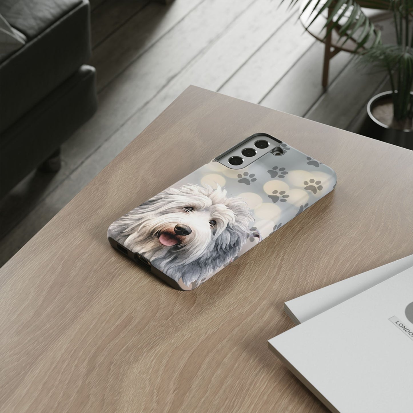 Old English Sheepdog by Tough Cases (Apple iPhone, Samsung Galaxy, and Google Pixel devices)
