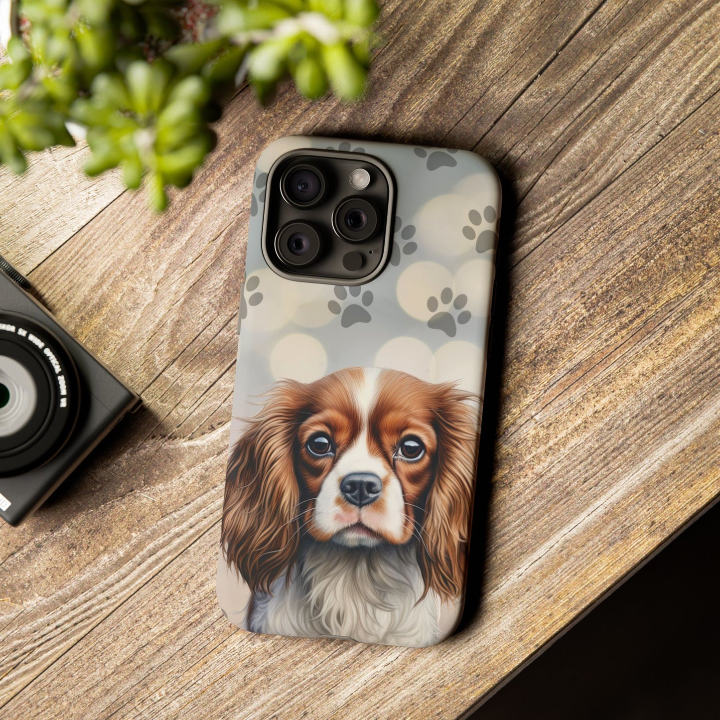 Cavalier King Charles Spaniel phone case by Tough Cases (Apple iPhone, Samsung Galaxy, and Google Pixel)