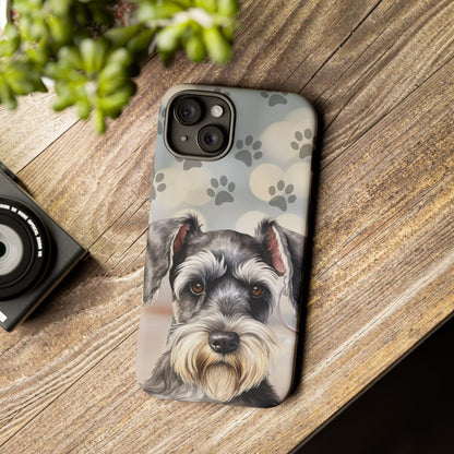 Miniature Schnauzer by Tough Cases (Apple iPhone, Samsung Galaxy, and Google Pixel)