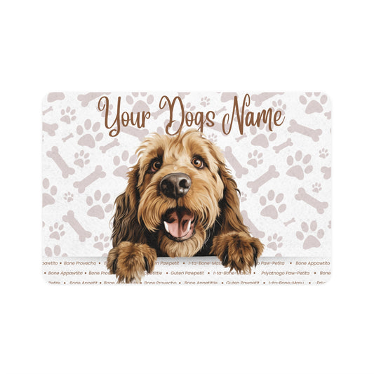 Otterhound Personalized Pet Food Mat, Custom Dog Food Mat, Dog Feeding Mat, Cute Pet Mat, Dog Lovers Gift
