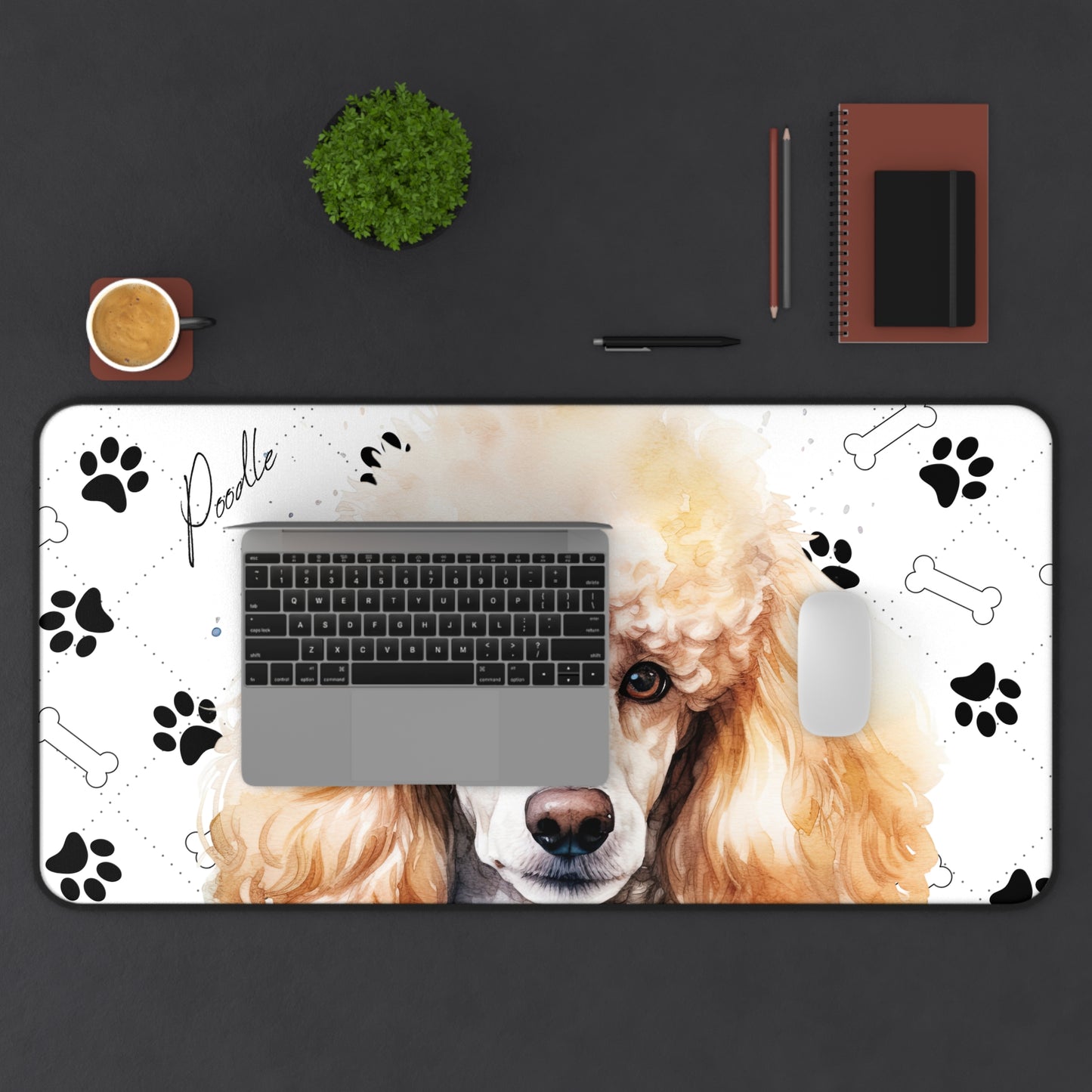 Poodle Desk Mat