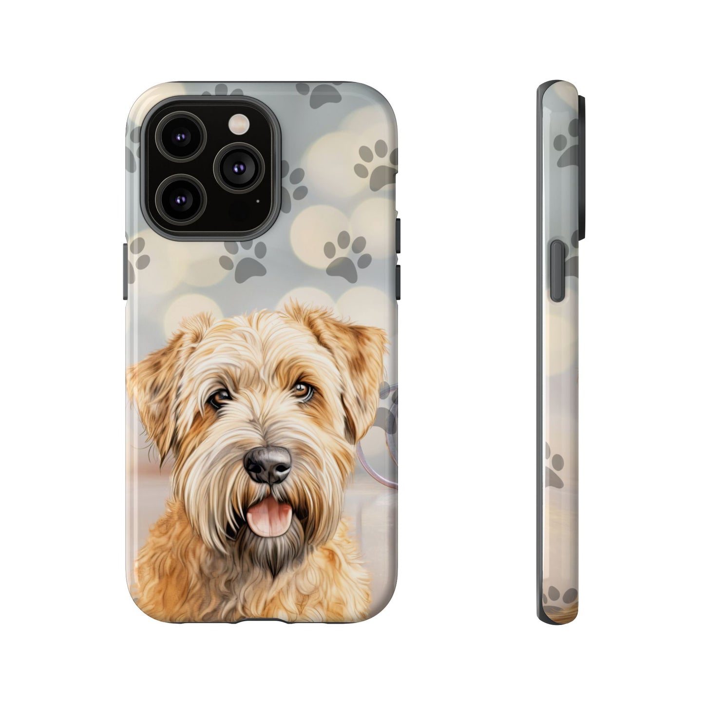 Self-Coated Wheaten Terrier by Tough Cases (Apple iPhone, Samsung Galaxy, and Google Pixel)