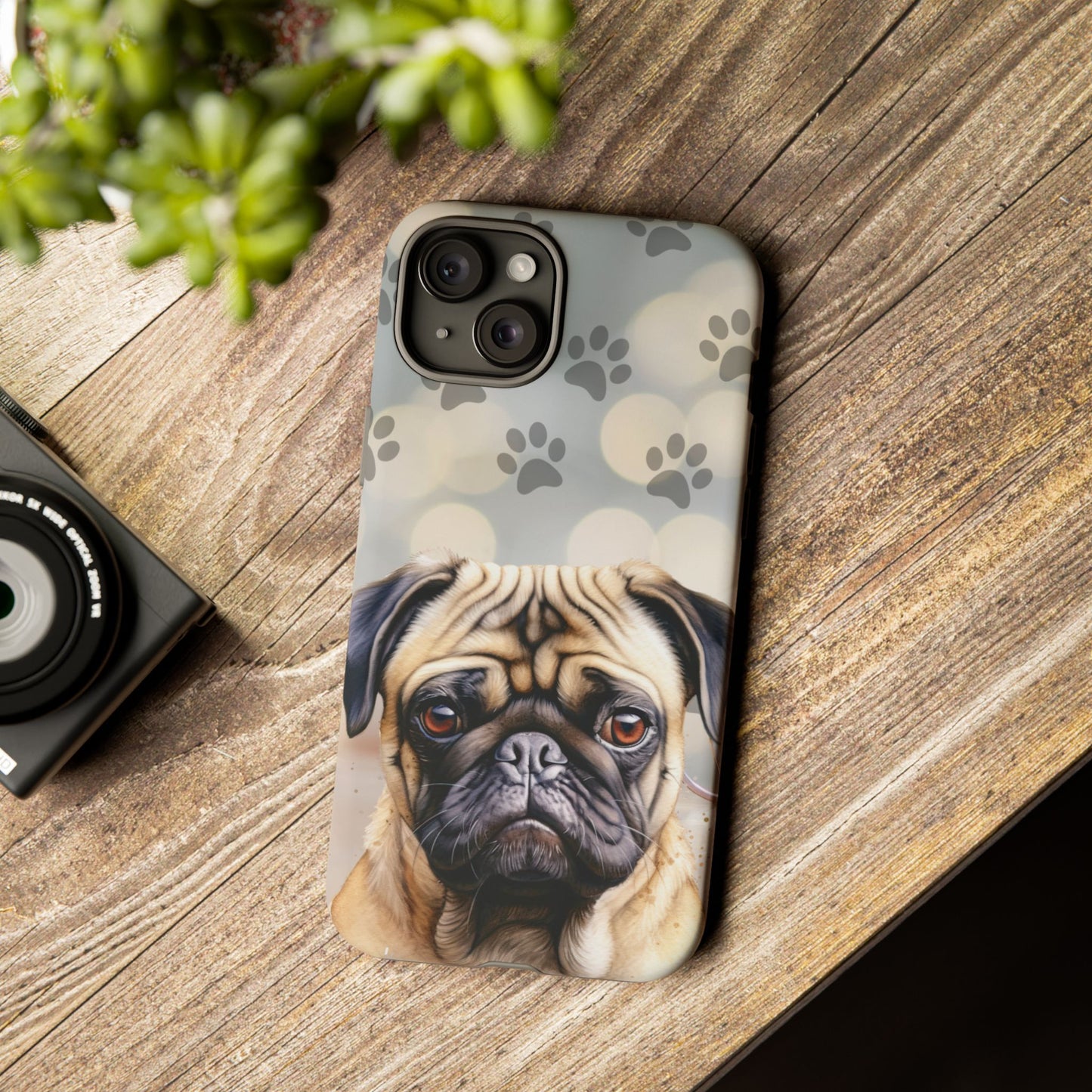 Pug Phone Case by Tough Cases (Apple iPhone, Samsung Galaxy, and Google Pixel)