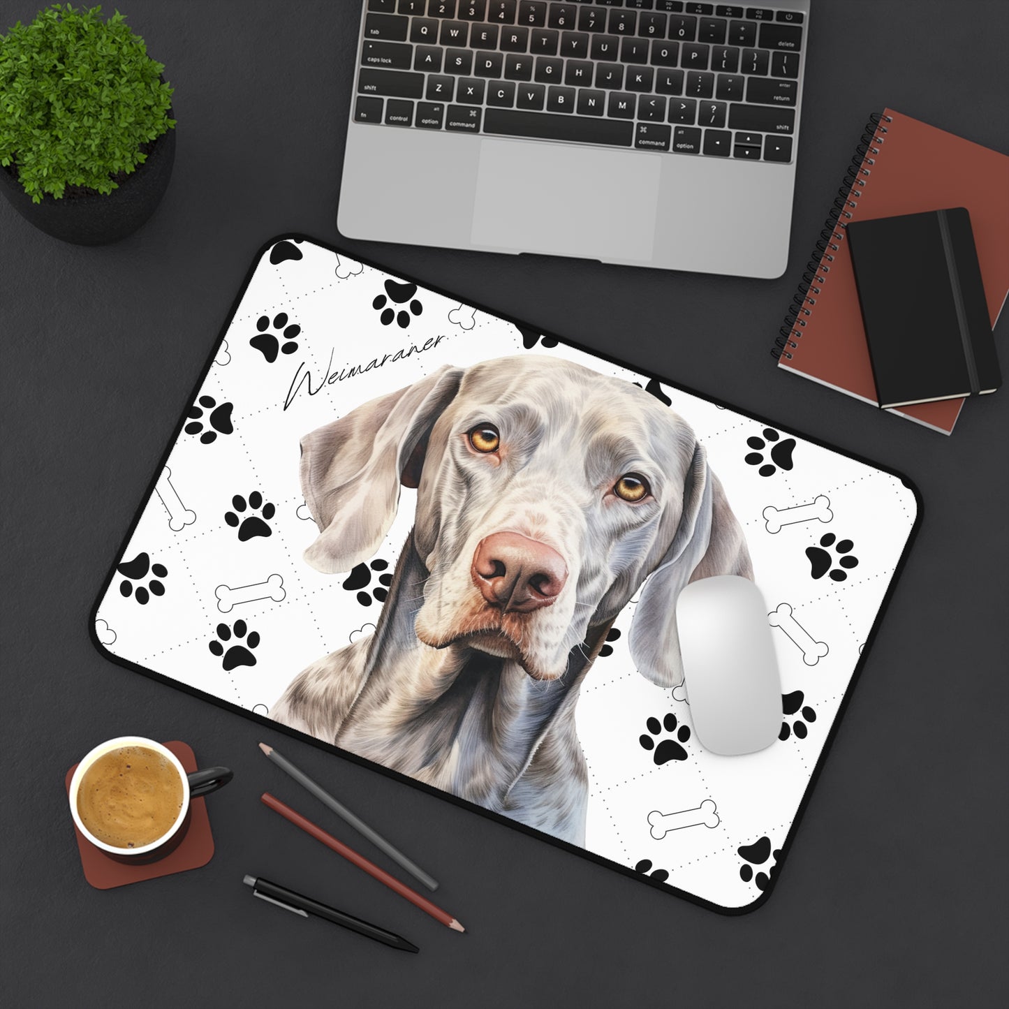 Weimaraner Desk Mat