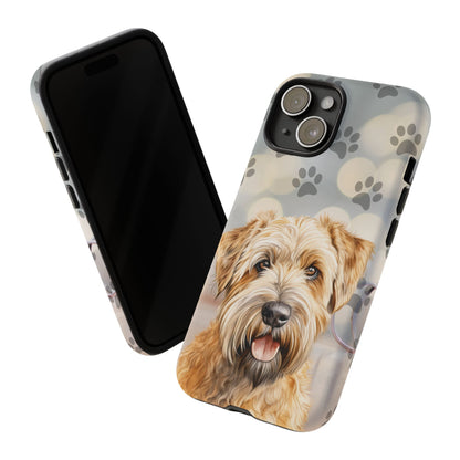 Self-Coated Wheaten Terrier by Tough Cases (Apple iPhone, Samsung Galaxy, and Google Pixel)